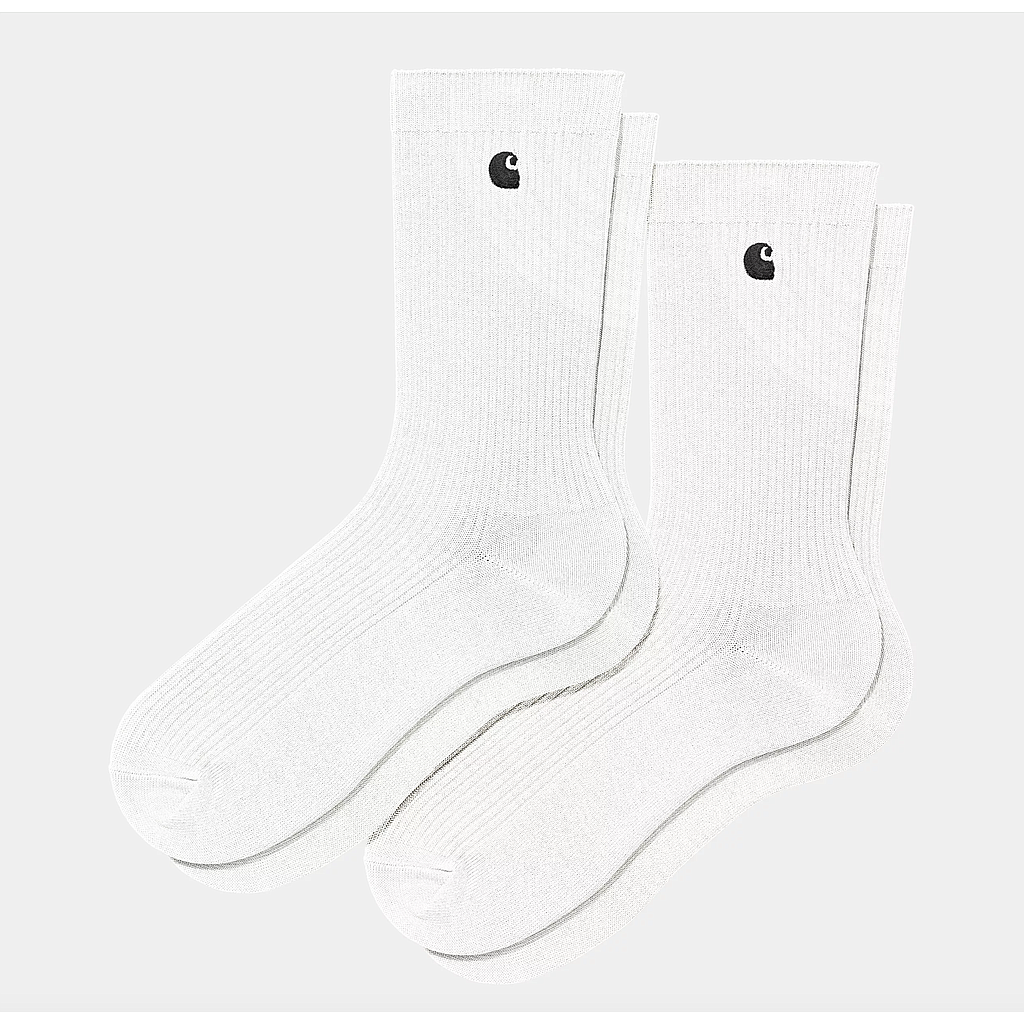 Calcetines Carhartt WIP Madison Pack de 2 ud - White/Black + White/Black