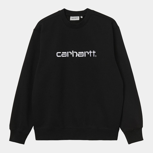 [I030546_Black_/_White] Sudadera Carhartt WIP Sweat - Black/White