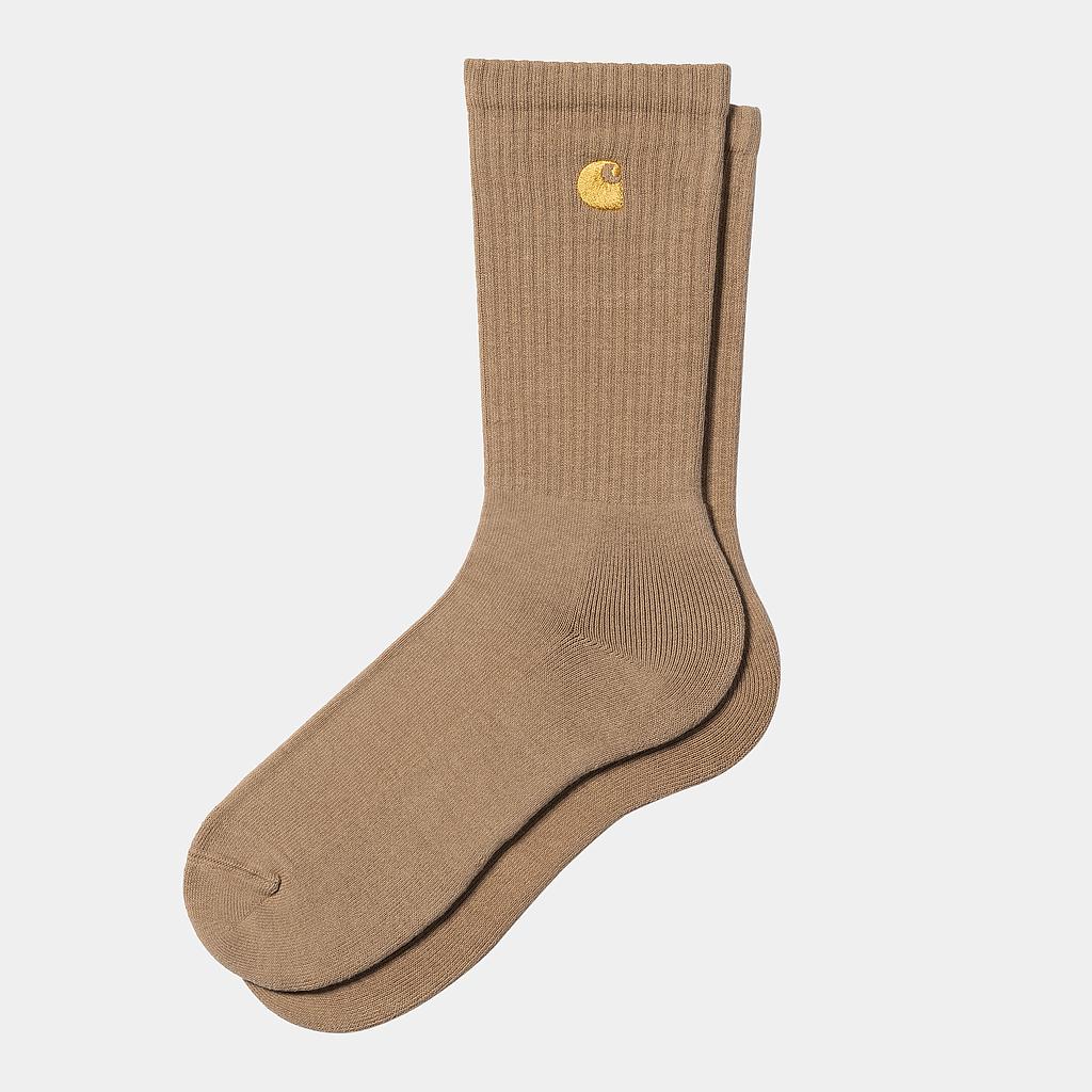 Calcetines Carhartt WIP Chase - Peanut/Gold