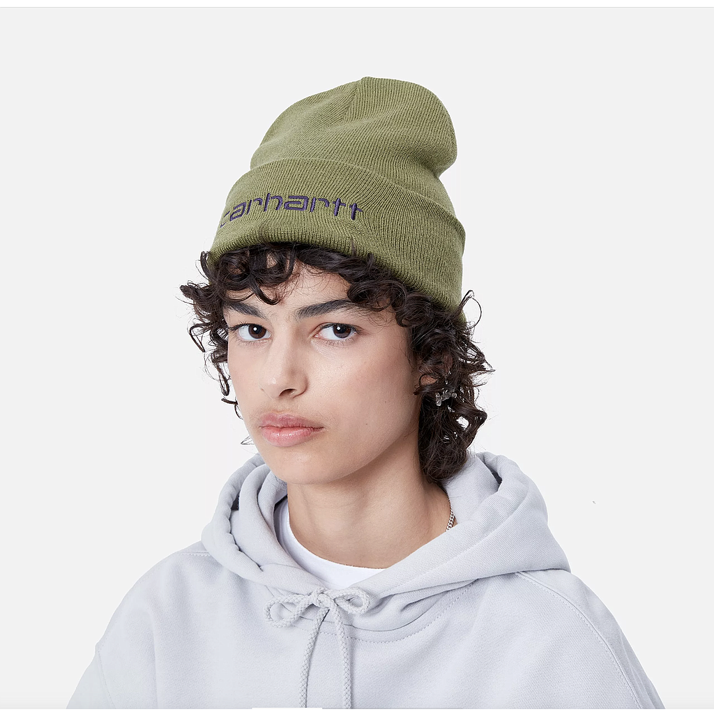 Gorro Carhartt WIP Script Beanie - Capulet/Aura