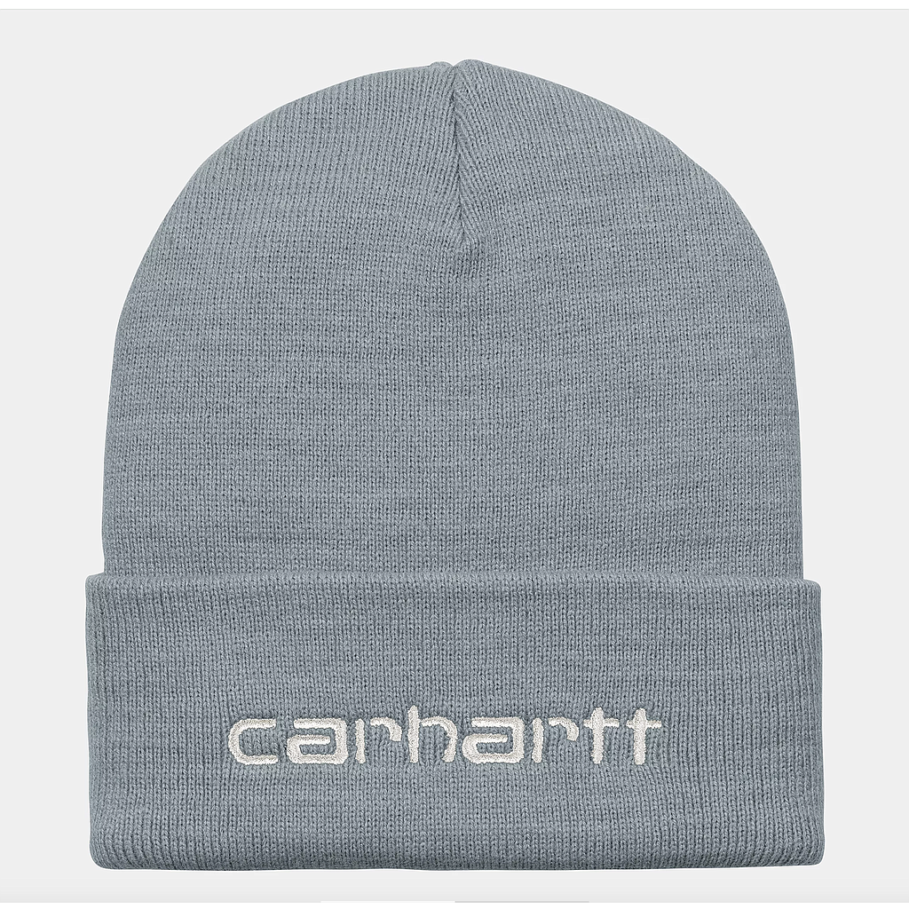 Gorro Carhartt WIP Script Beanie - Dove Grey/Wax