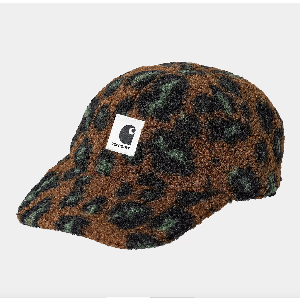 Gorra Carhartt WIP Orla - Camo Leo Jacquard, Tamarind/Black