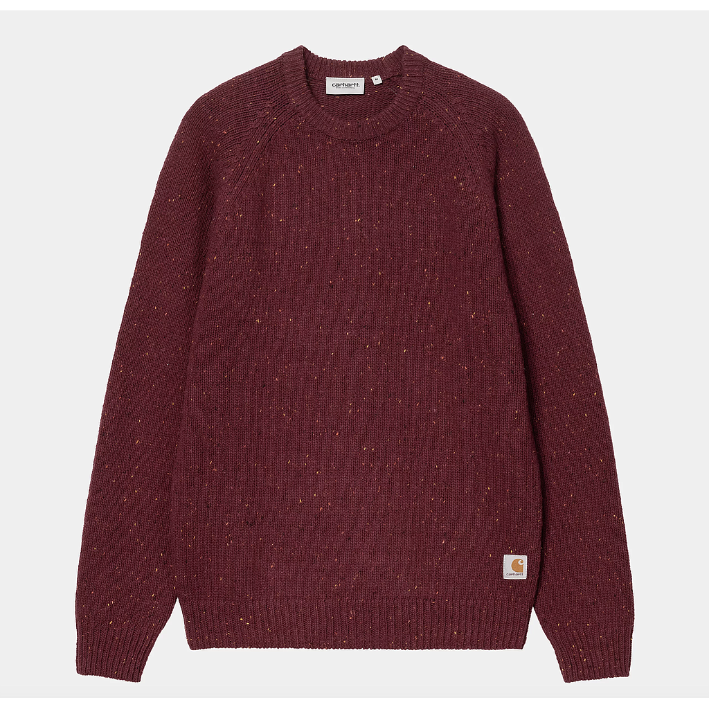 Jersey Carhartt Wip Anglistic - Speckled Malbec