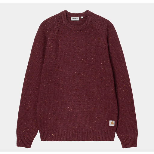 [I010977_Speckled_Malbec] Jersey Carhartt Wip Anglistic - Speckled Malbec