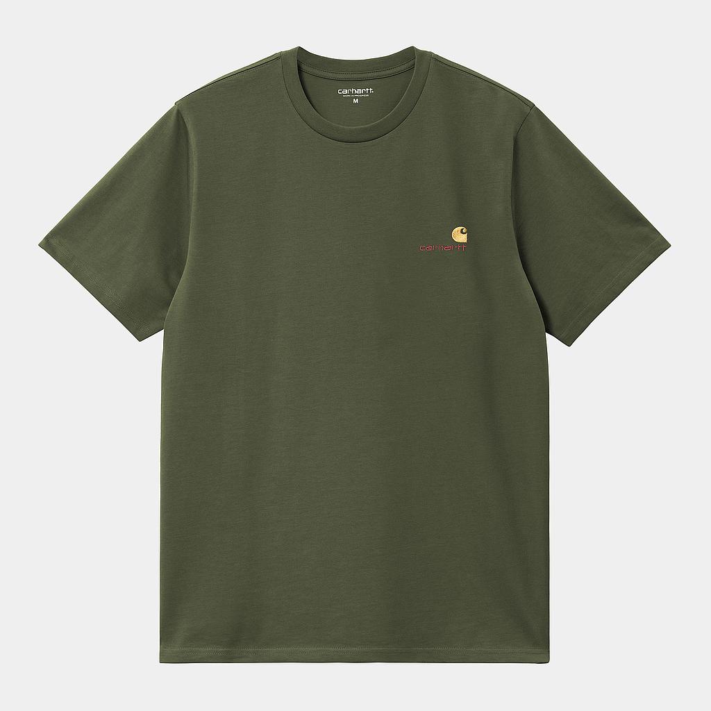 Camiseta Carhartt WIP American Script - Tarragon