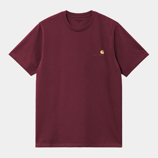 [I029956_Malbec] Camiseta Carhartt WIP American Script - Malbec
