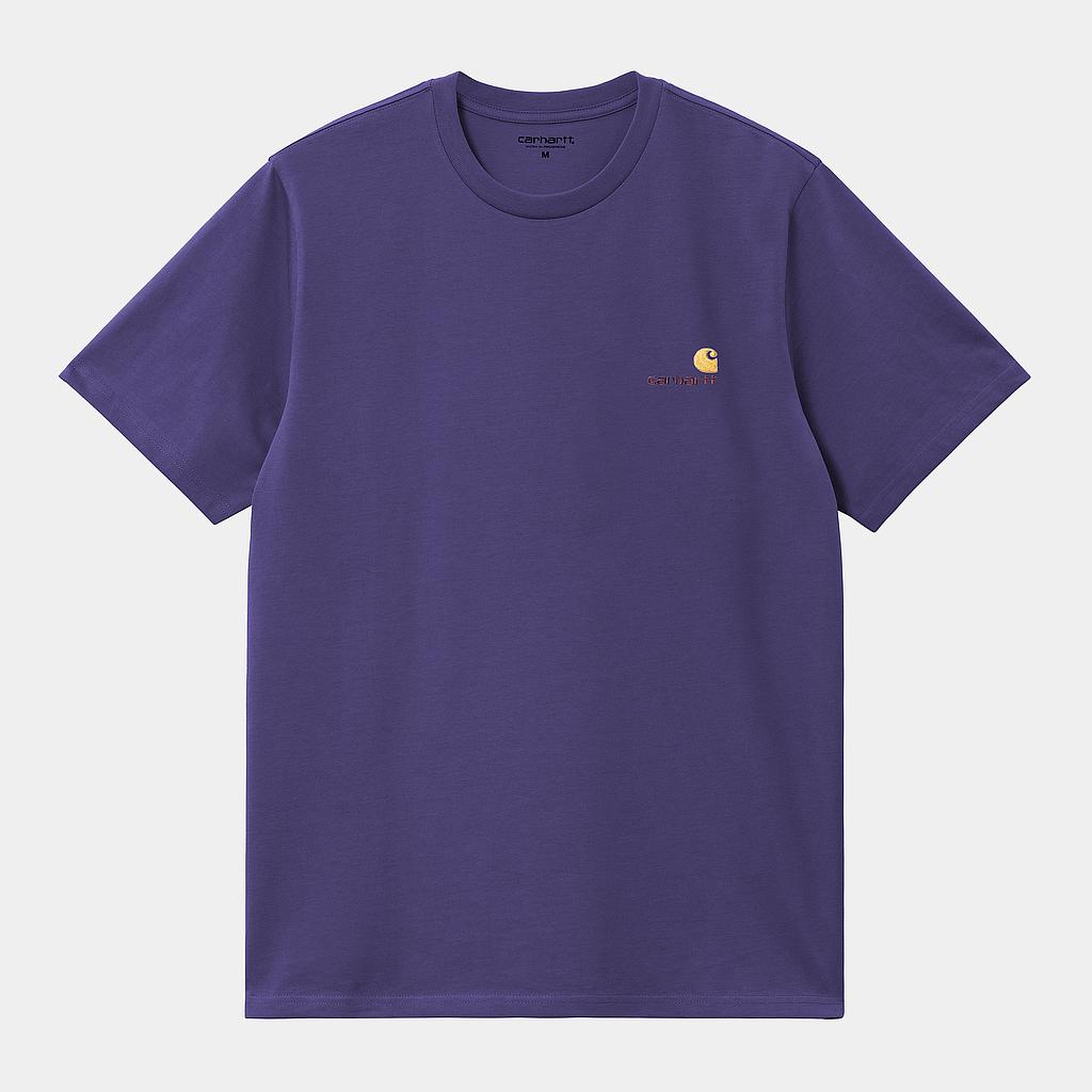 Camiseta Carhartt WIP American Script - Aura