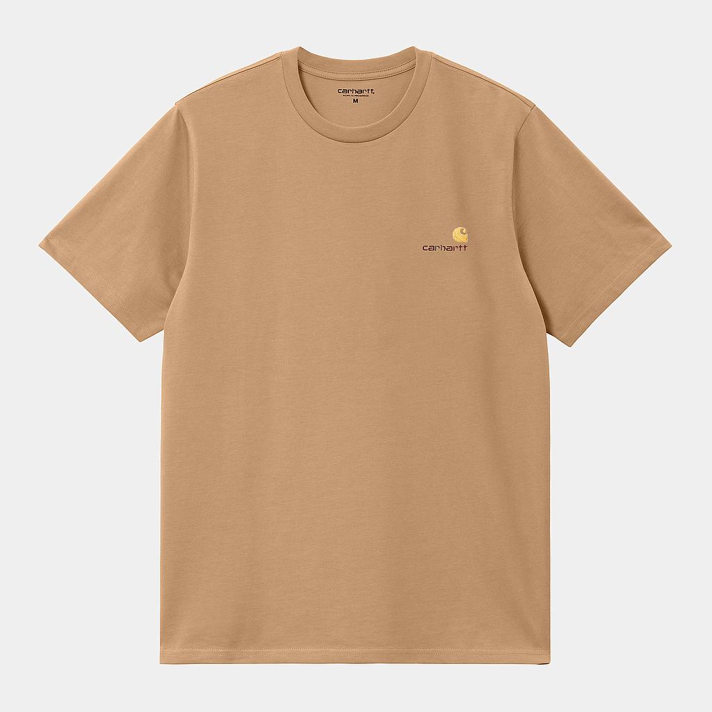 Camiseta Carhartt WIP American Script - Peanut