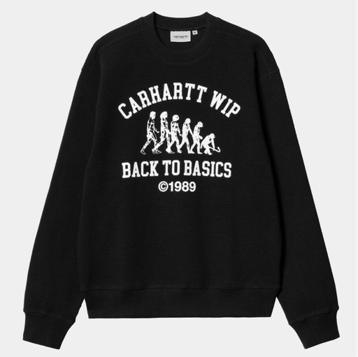 [I034040_Black_/_White] Sudadera Carhartt WIP Main Basics - Black/White