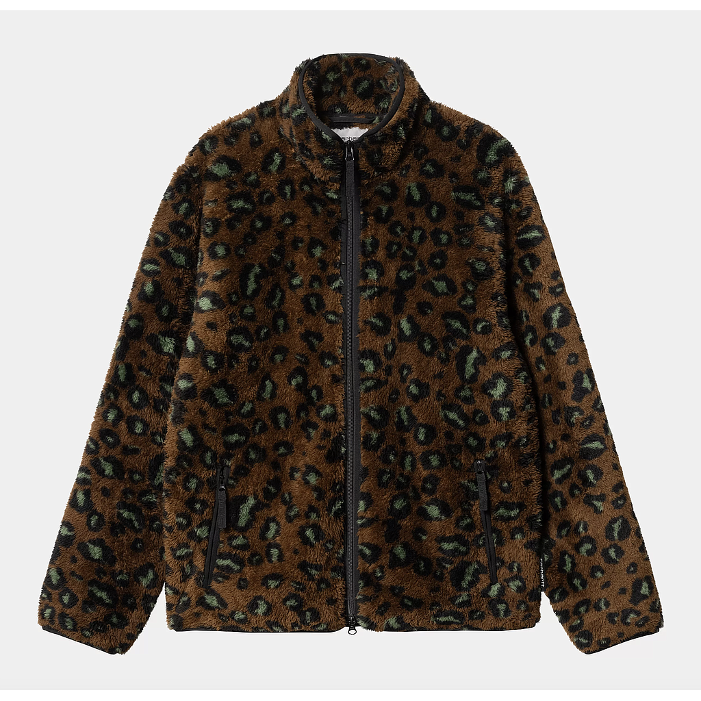 Chaqueta Carhartt WIP Jebson Sweat - Camo Leo, Tamarind/Black