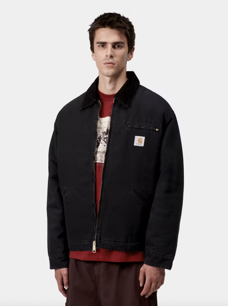 Chaqueta Carhartt WIP OG Detroit  - Black/Black (Aged Canvas)