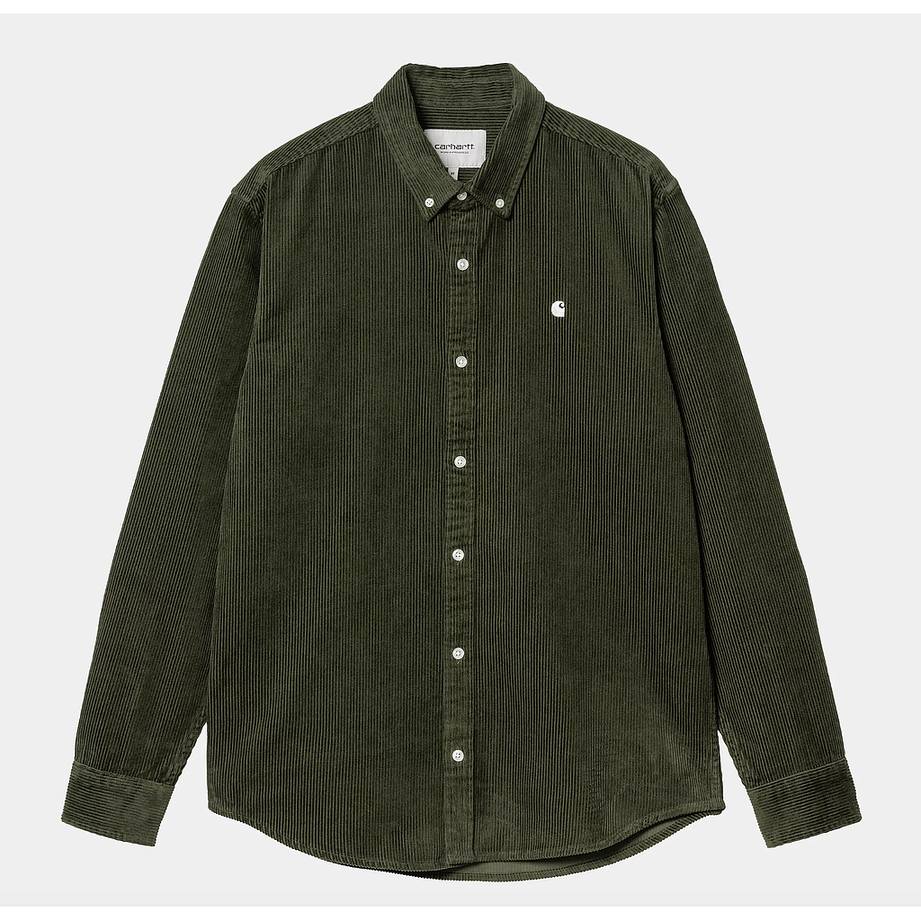 Camisa De Pana Carhartt WIP L/S Madison Cord - Tarragon/Wax