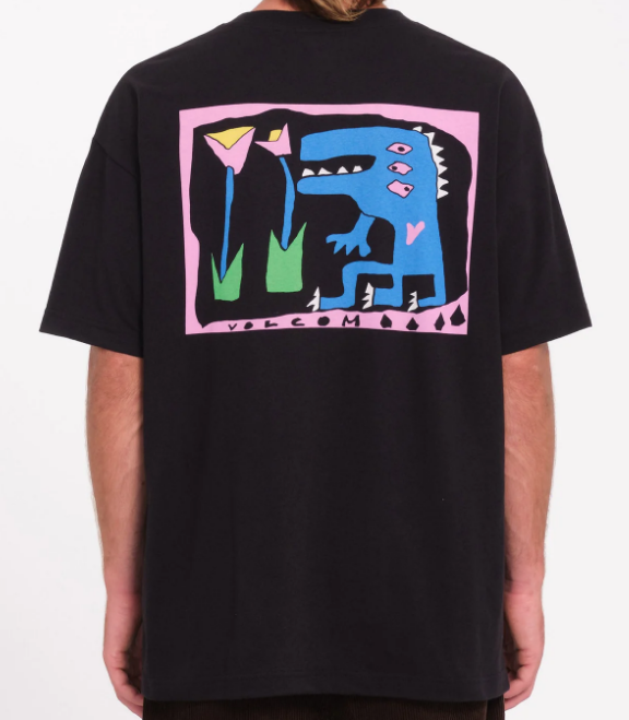 Camiseta Volcom Arthur Dino - Black