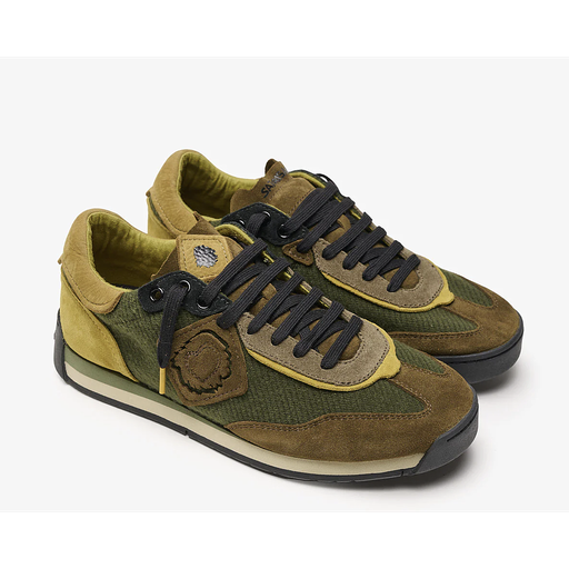 Zapatillas Satorisan Enso Twill Felt - Khaki Psychadelic