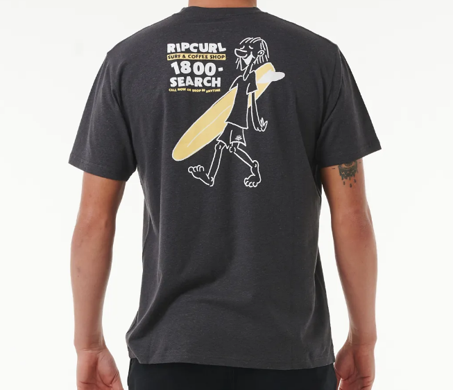 Camiseta Rip Curl Surfer Dude - Washed Black