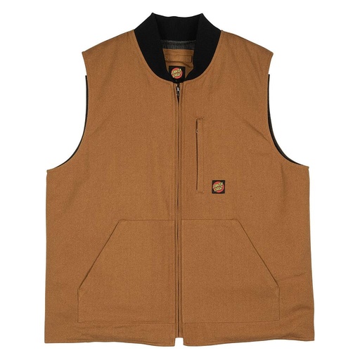 Chaleco Santa Cruz Classic Label Vest - Biscuit