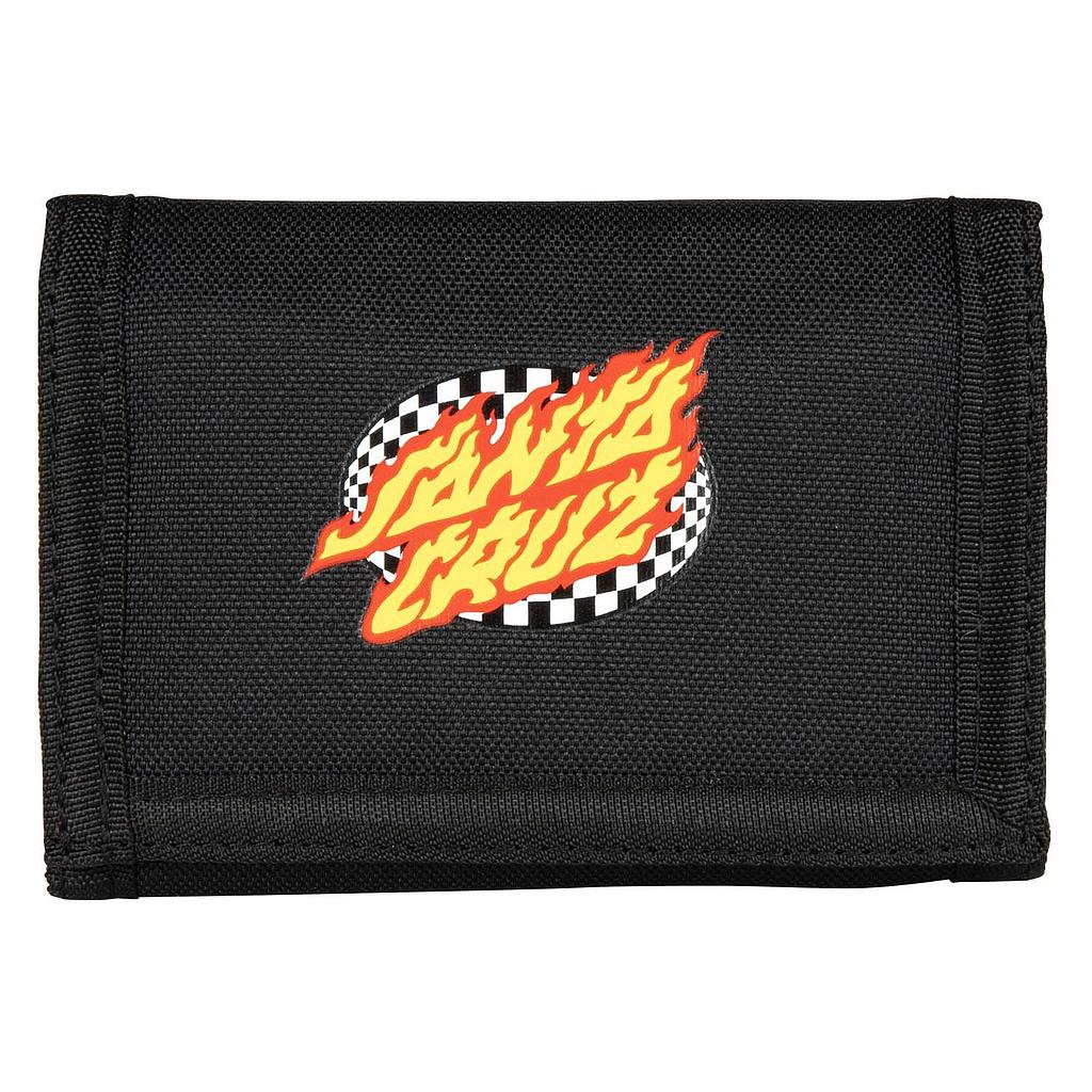 Cartera Santa Cruz Oval Check Flame - Black