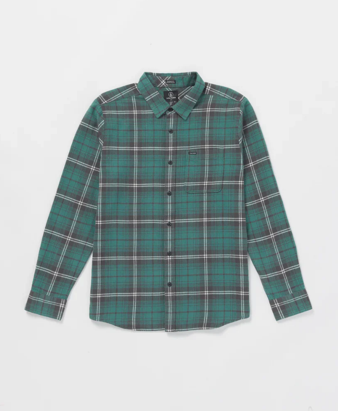 Camisa Volcom Caden Plaid - Sea Green