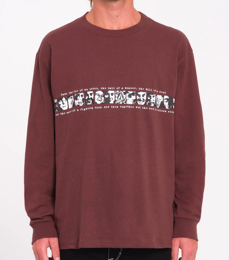 Camiseta Volcom Skate Vitals Remy - Merlot
