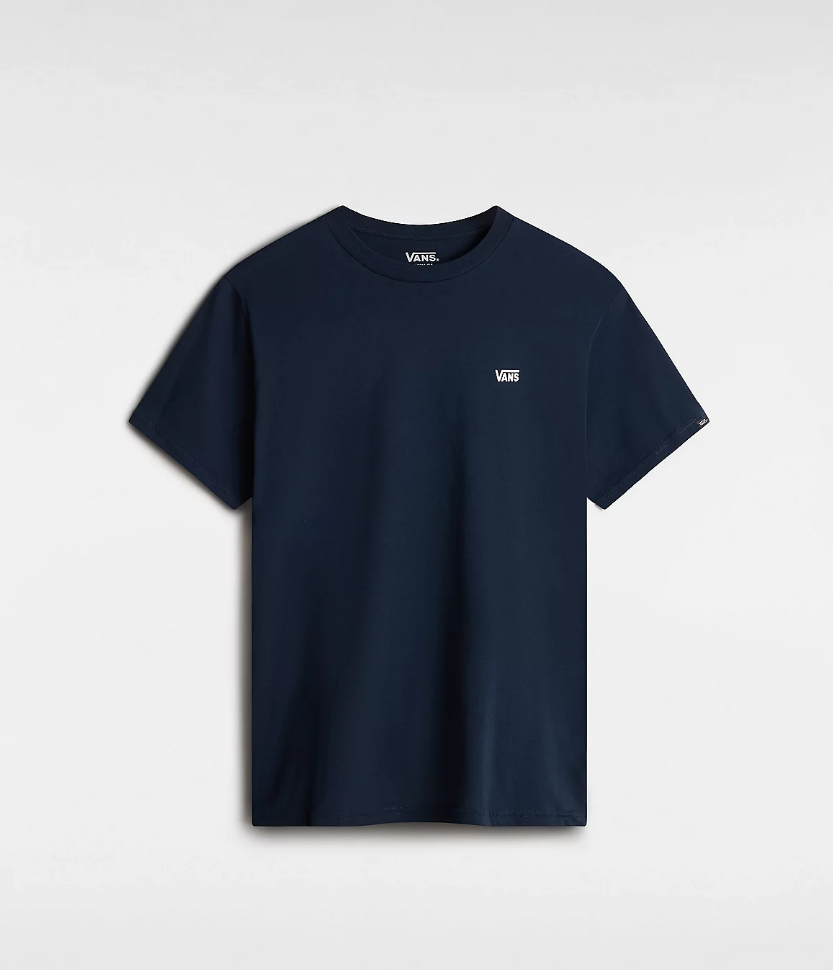 Camiseta Vans Left Chest Logo - Navy/White