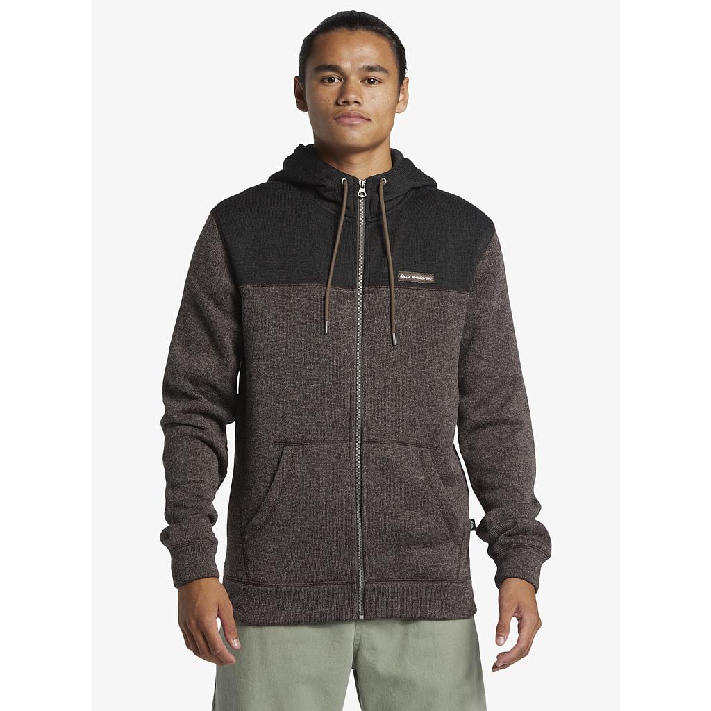 Sudadera Quiksilver Con Cremallera Keller Block - Canteen Heather (CQPH)