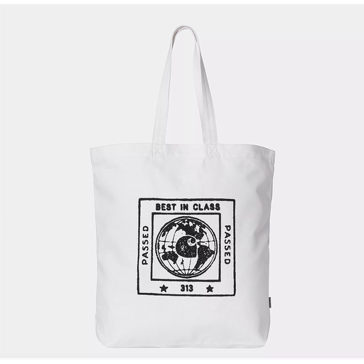 Bolso Tote Carhartt WIP Stamp - White/Black