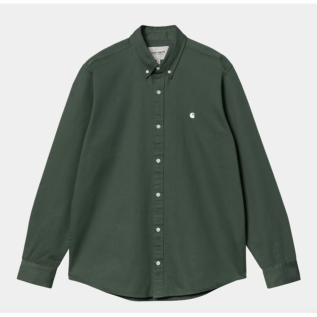 Camisa Carhartt WIP L/S Madison - Sycamore Tree/Wax