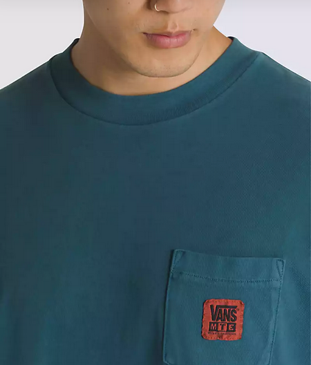 Camiseta Vans MTE Logo Crestline Loose Pocket - Stargazer Blue