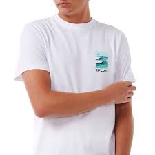 Camiseta Rip Curl Surf Revival Lined Up - White