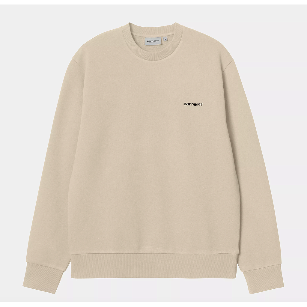 Sudadera Carhartt WIP Script Embroidery - Wall/Black