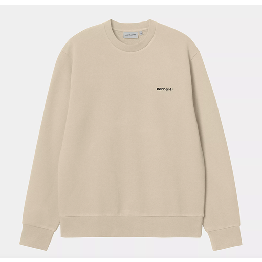 Sudadera Carhartt WIP Script Embroidery - Wall/Black