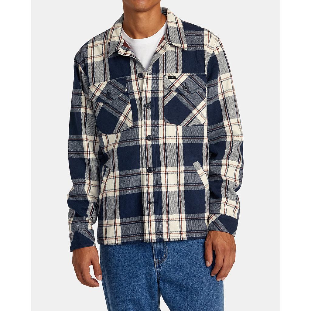 Camisa RVCA Flight Risk - Moody Blue