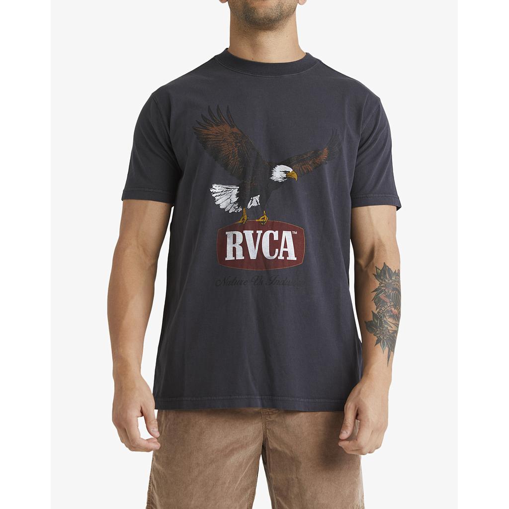 Camiseta RVCA Hawk Eye - Washed Black