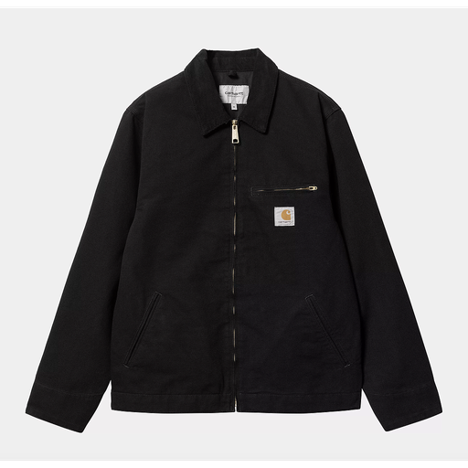 Chaqueta Carhartt WIP Detroit - Black / Black (Rinsed) [Sin Forro]