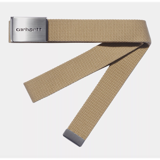 Cinturón Carhartt WIP Clip Belt Chrome - Dusty H Brown