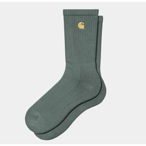Calcetines Carhartt Wip Chase - Silver Pine/Gold