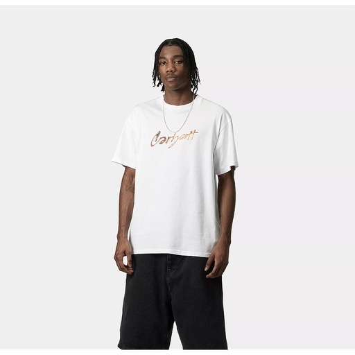 Camiseta Carhartt WIP Drip Script - White