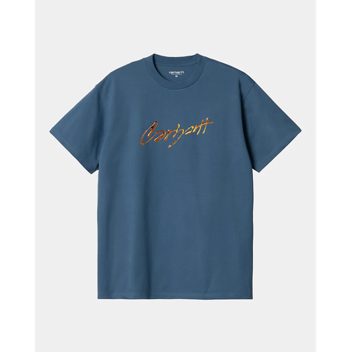 Camiseta Carhartt WIP Drip Script - Sodalite