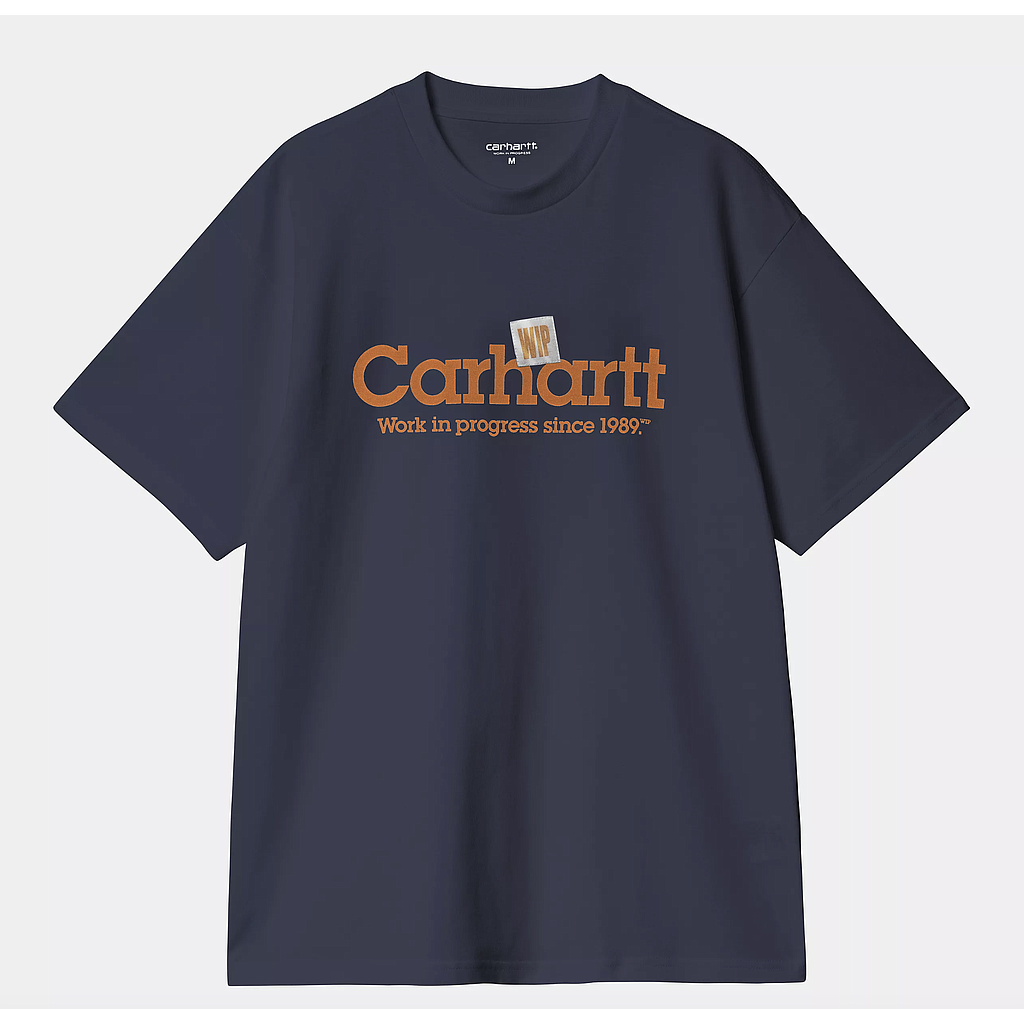 Camiseta Carhartt WIP Label Script - Blue