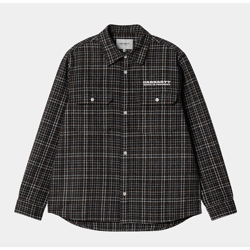 Sobrecamisa Carhartt WIP Runaway Millett - Millet Check, Black/Wax
