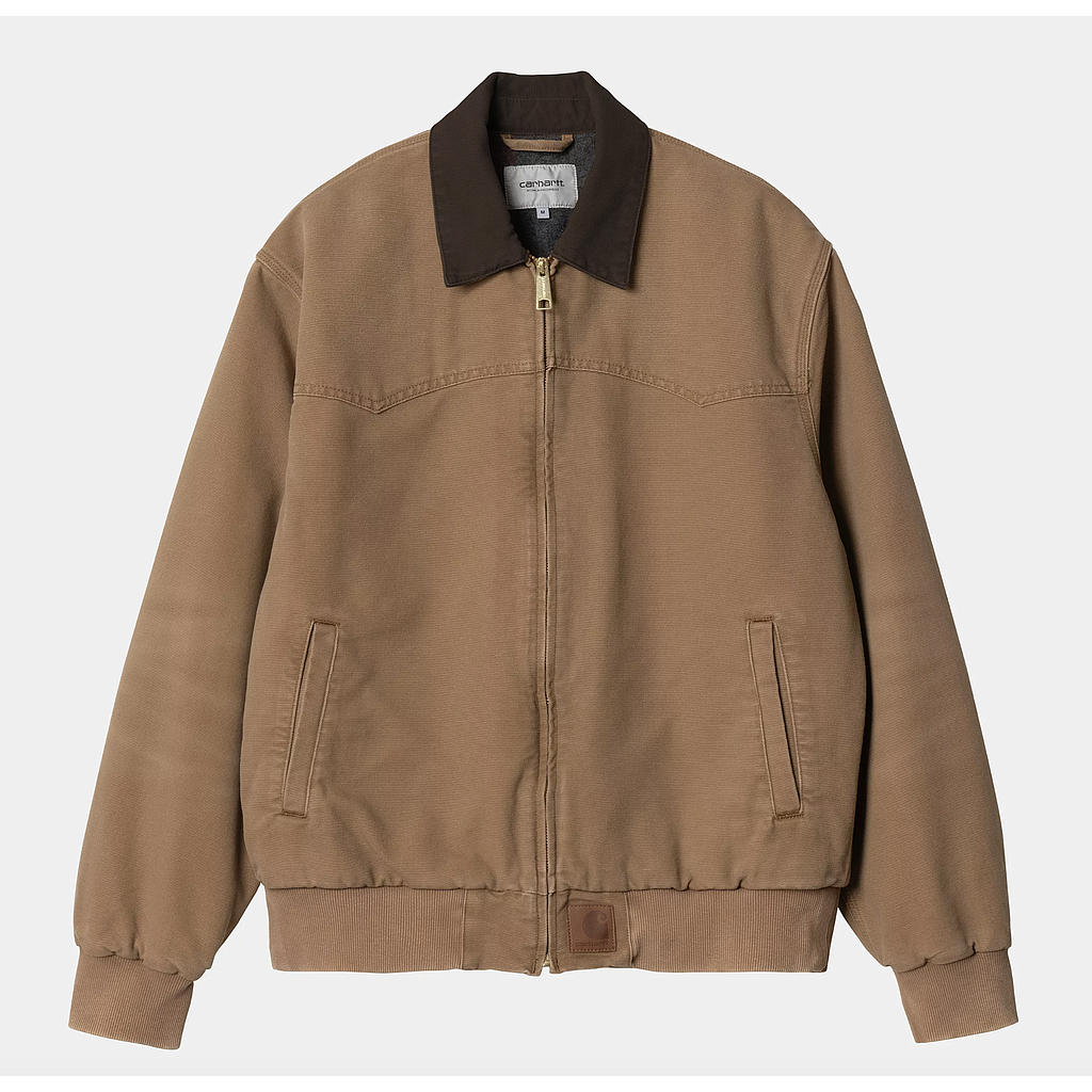 Chaqueta Carhartt WIP OG Santa Fe - Hamilton Brown/Tobacco (Stone Canvas)