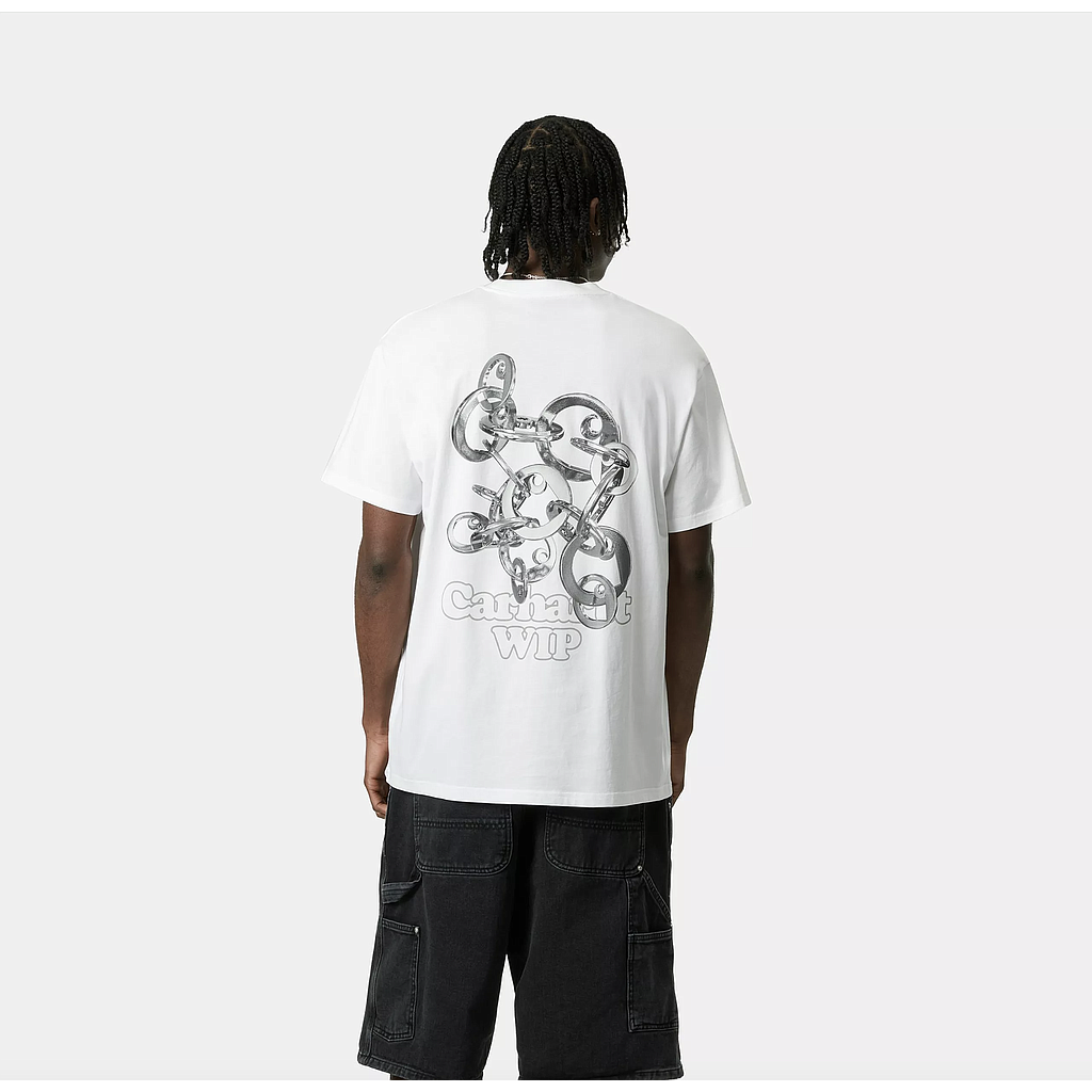 Camiseta Carhartt WIP Linked Charms - White/Silver