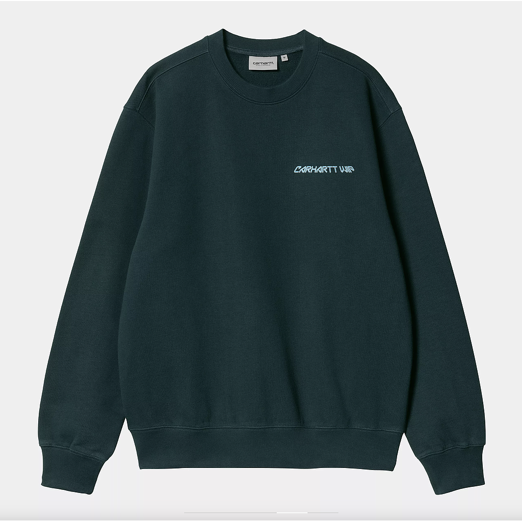 Sudadera Carhartt WIP Greatest Flicks - Deep Lagoon