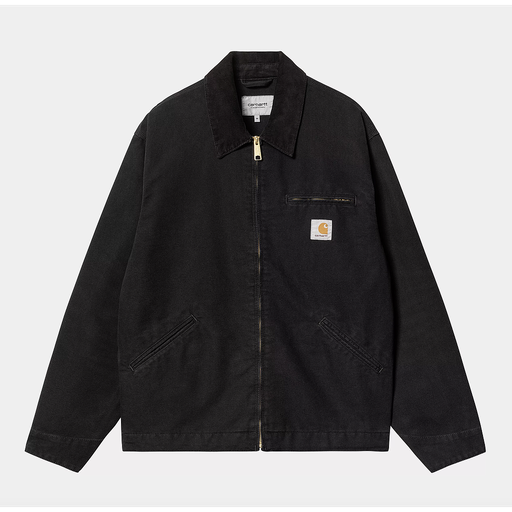 Chaqueta Carhartt WIP OG Detroit (Dearborn Canvas) - Black/Black/Aged Canvas