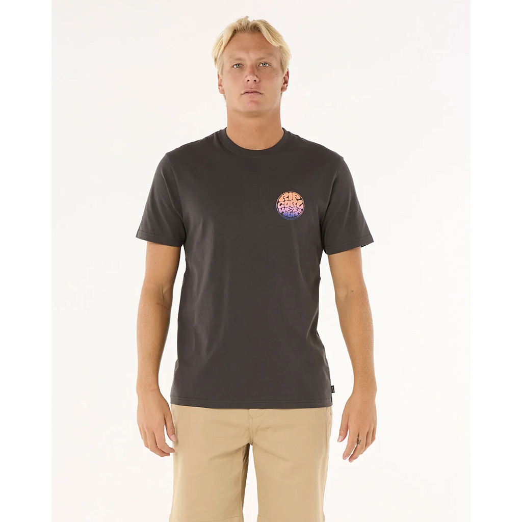 Camiseta Rip Curl Wettie Passage Icon - Washed Black