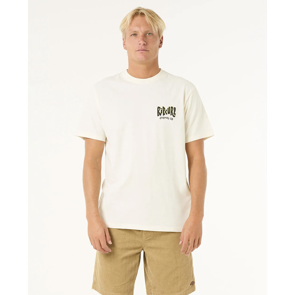Camiseta Rip Curl Shield - Bone