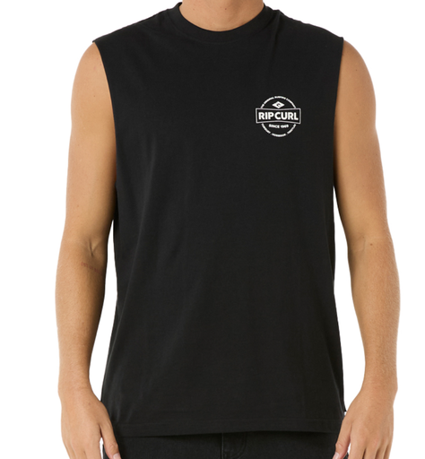 Camiseta Sin Mangas Rip Curl Stapler - Black