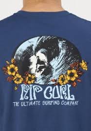 Camiseta Rip Curl Surf Paradise F&B - Washed Navy