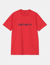 Camiseta Carhartt WIP Script - Cherry/Space