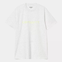 Camiseta Carhartt WIP Script - Ash Heather/Air Green